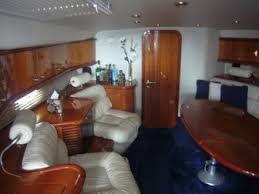 yacht 55 port salon with table